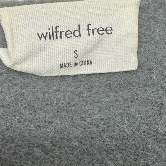 Wilfred Free Aritzia Super Soft V-Neck Sweater Gray Oversized Womens Small - Picture 4 of 7